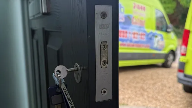 Wooden door lock